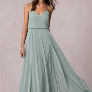 Jenny Yoo Inesse Dress, Morning Mist, Size 2